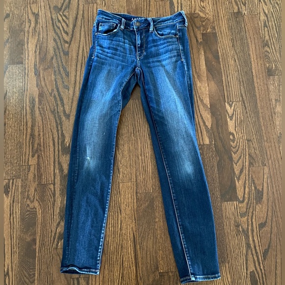 Blue Skinny Jeans from American Eagle Outfitters (Size 4 Regular) - Picture 1 of 2